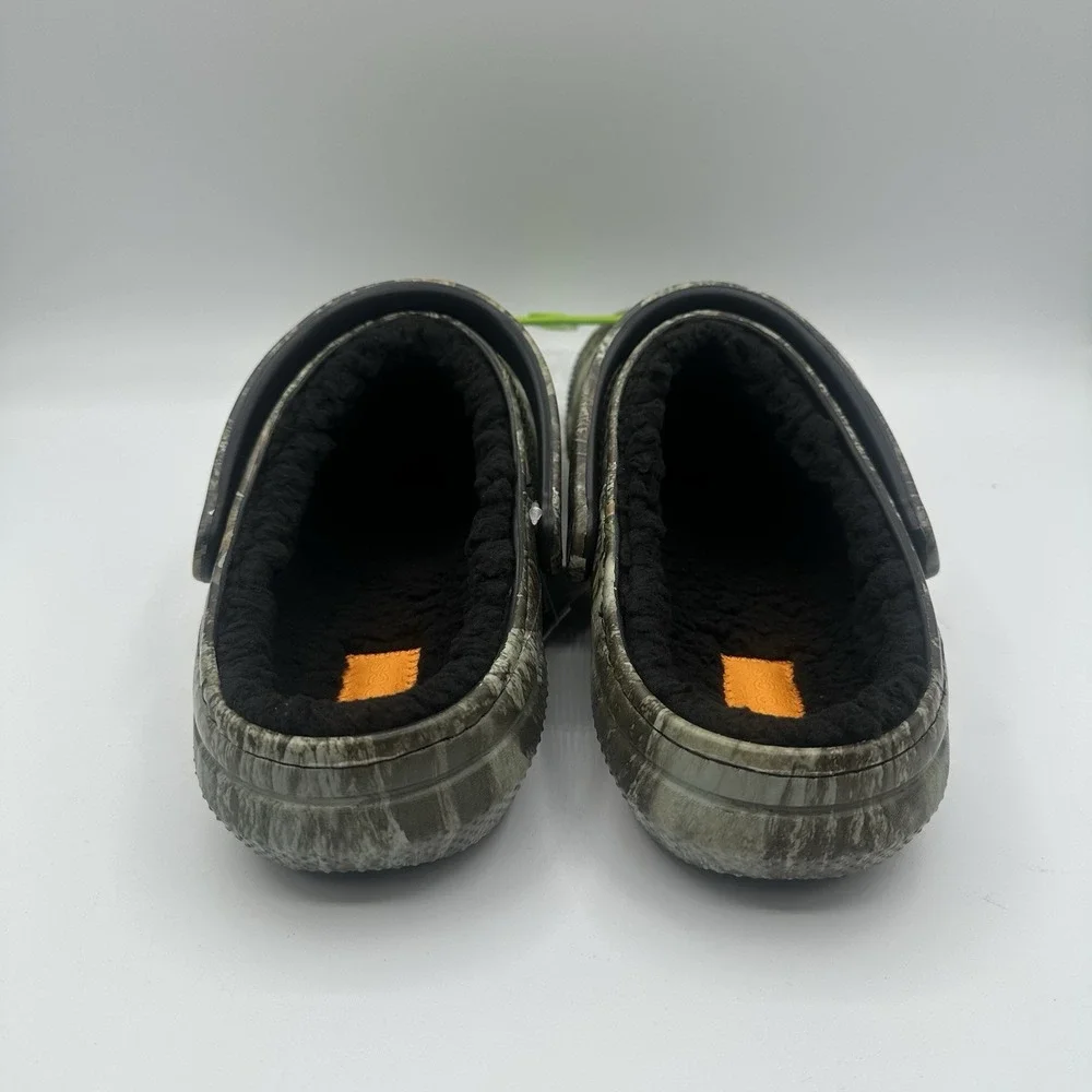 Crocs Realtree APX Classic Clogs Mens 9 Womens 11 Green Camo Lined Slip On Shoes